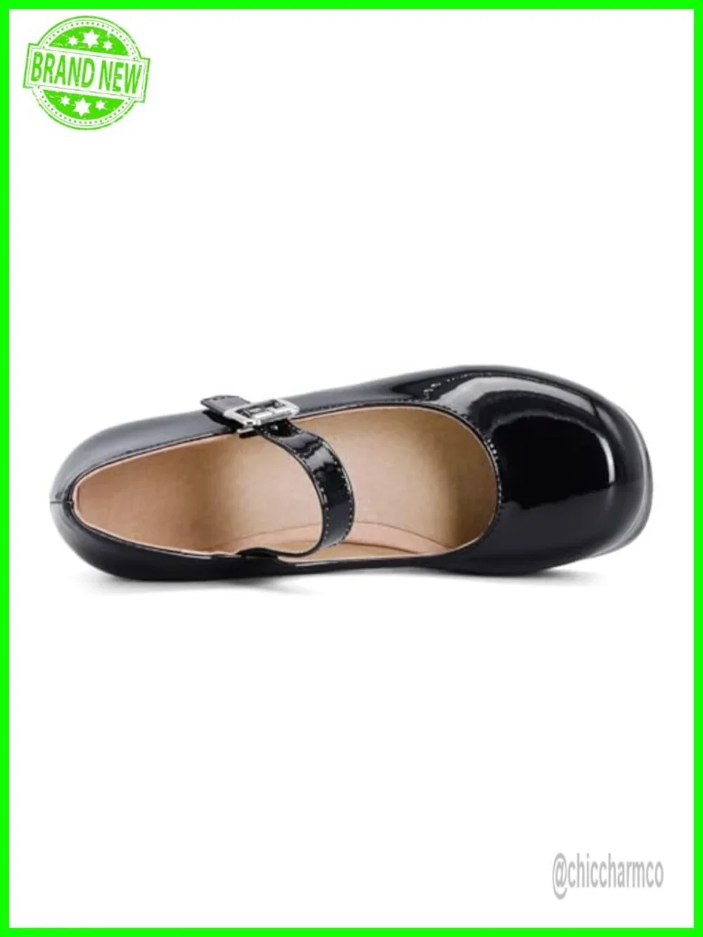 Patent Leather Lolita Mary Jane Platform Chunky Heel Pumps